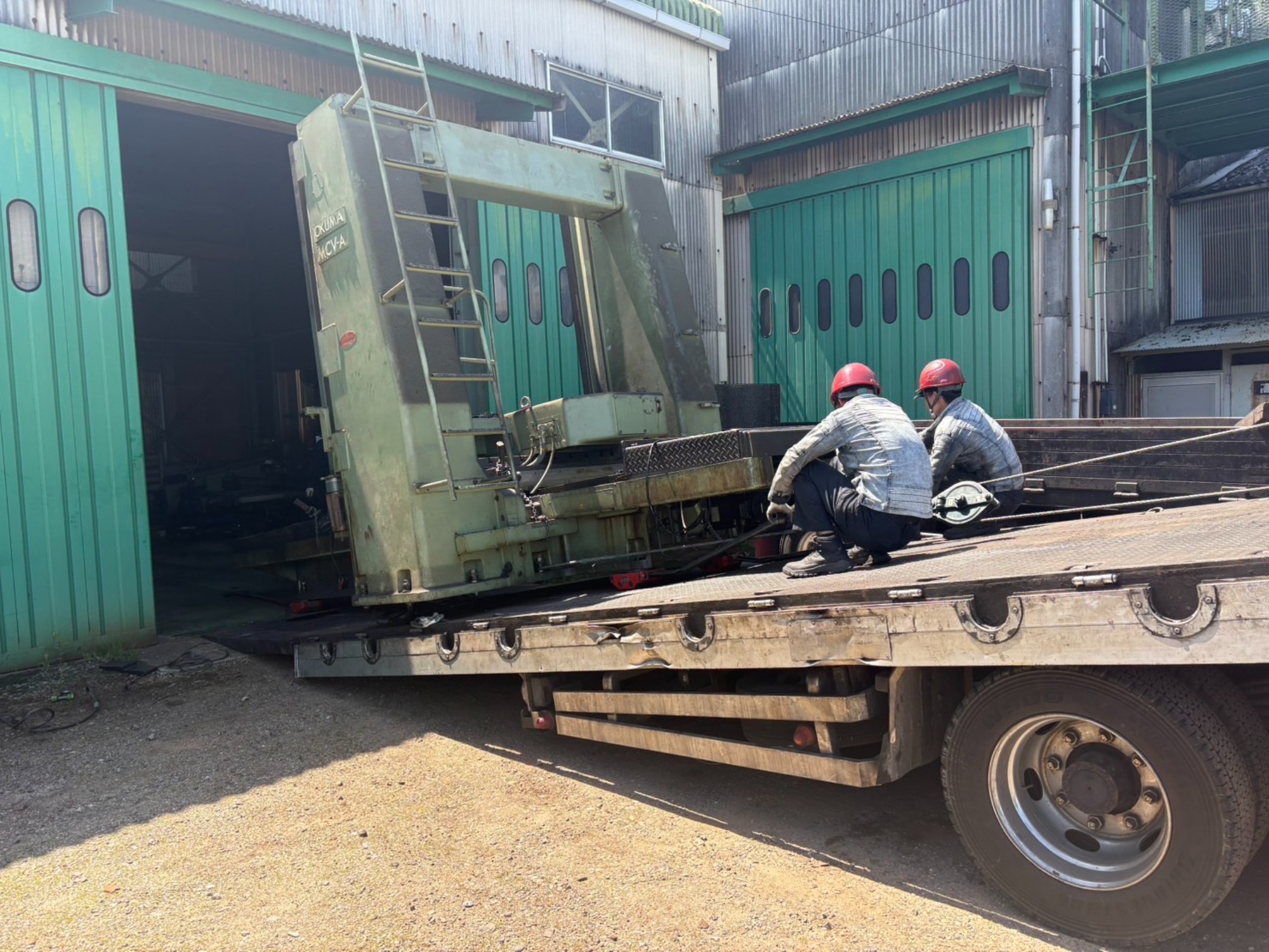 門型加工機を撤去させていただきました