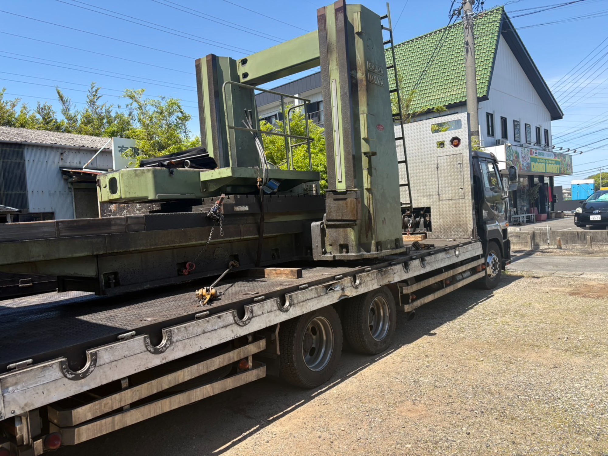 門型加工機を撤去させていただきました