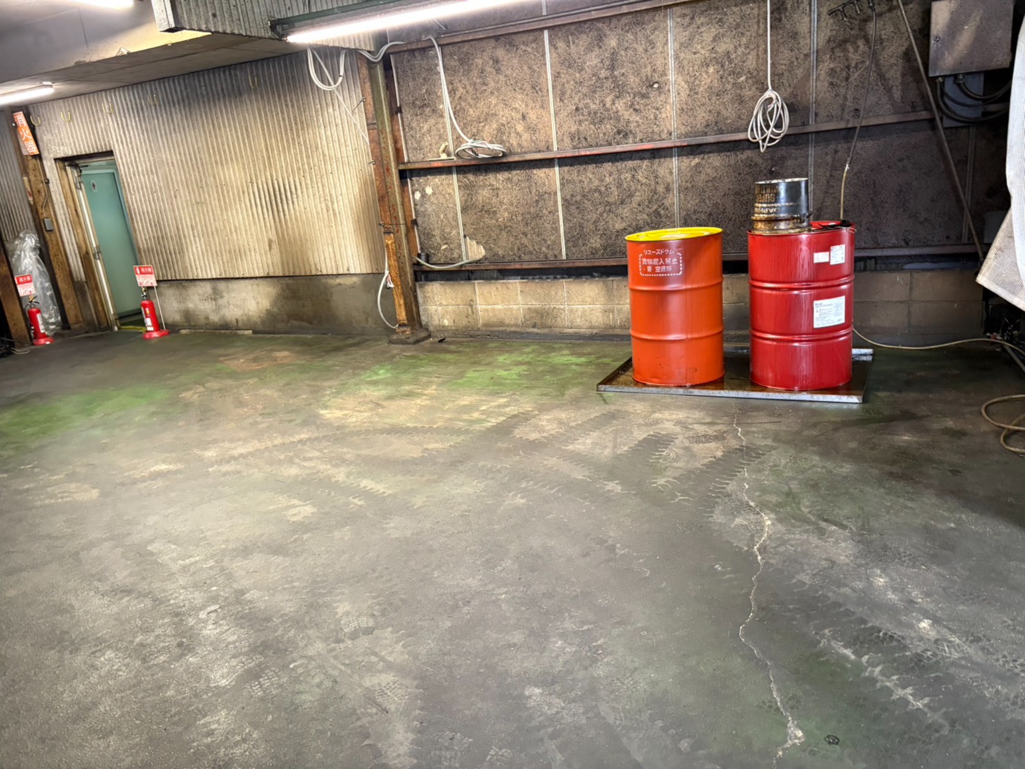 研磨機を撤去させていただきました