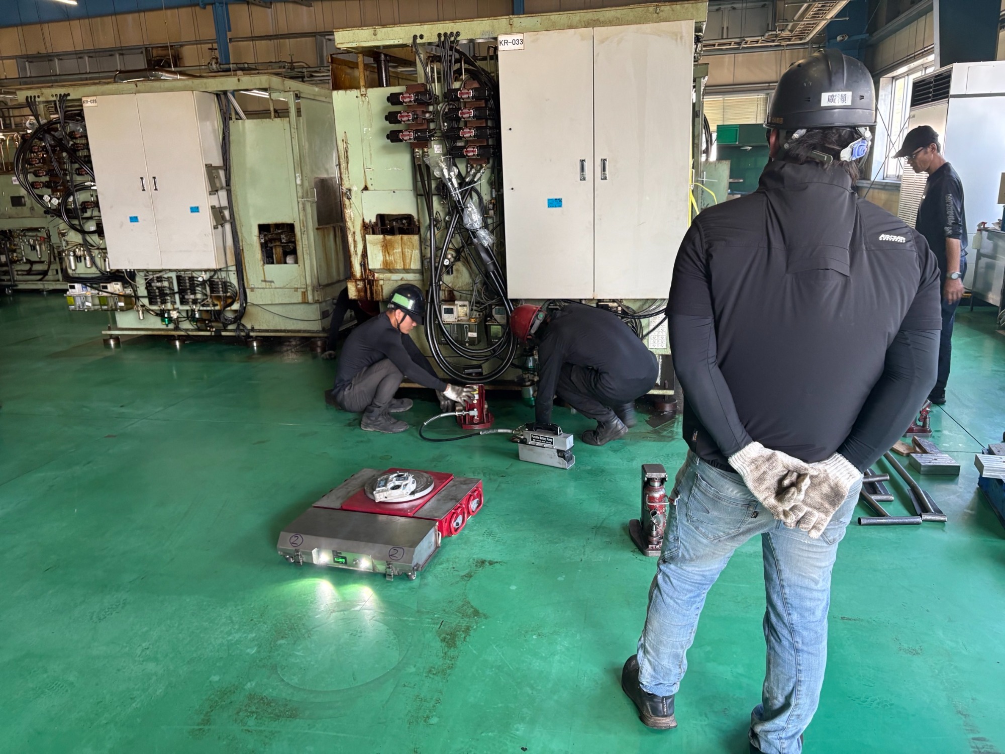 大型専用機の撤去工事を承りました